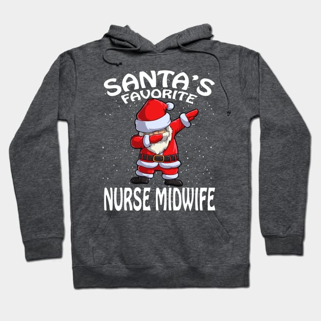 Santas Favorite Nurse Midwife Christmas Hoodie by intelus